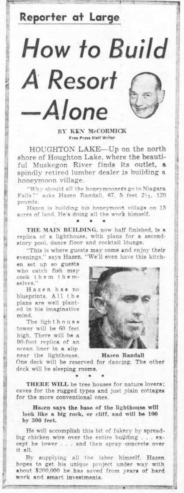 Hazensile - May 1960 Article On Resort (newer photo)